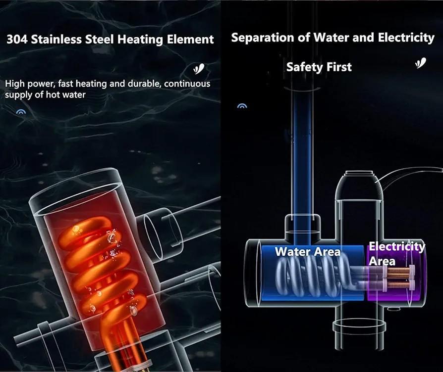 Portable Electric Heating Water Tap Faucet