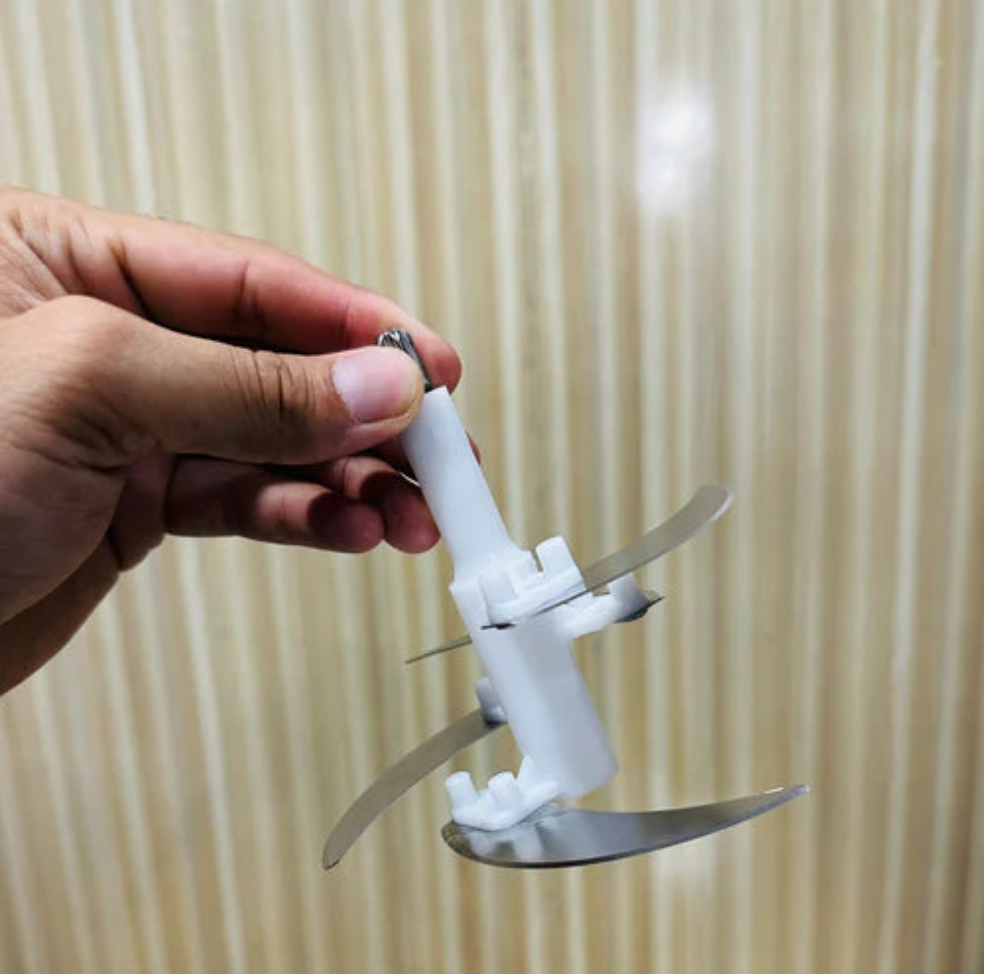 Imported Manual Hand Push Chopper Stainless Steel For Vegetables & Meat 2L