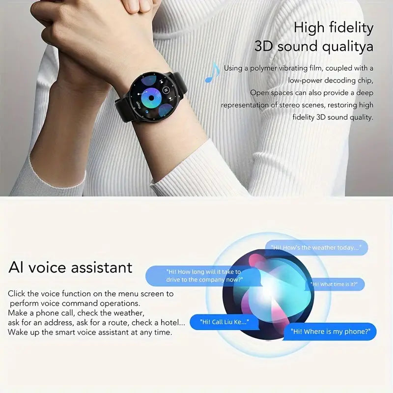 Purspo Smart Watch (Making/Answer Call) for Women Men, Wireless Calling Smartwatch with Multi-Sport Mode